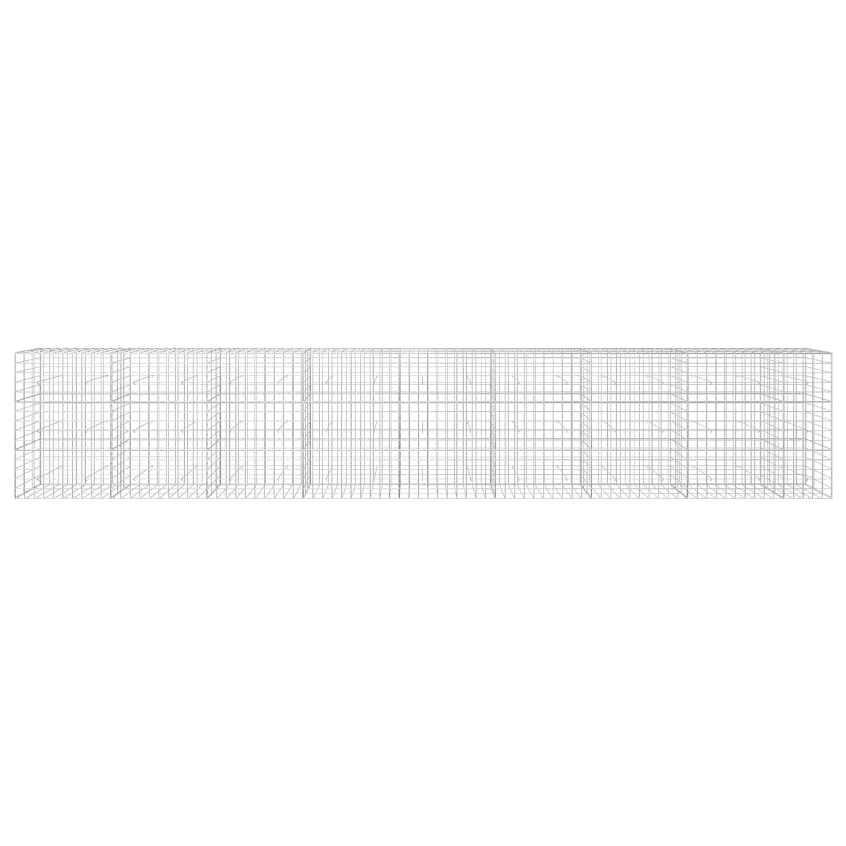vidaXL Gabion with 5 mm Wire and 10x10 cm Mesh 850x30x150 cm 3