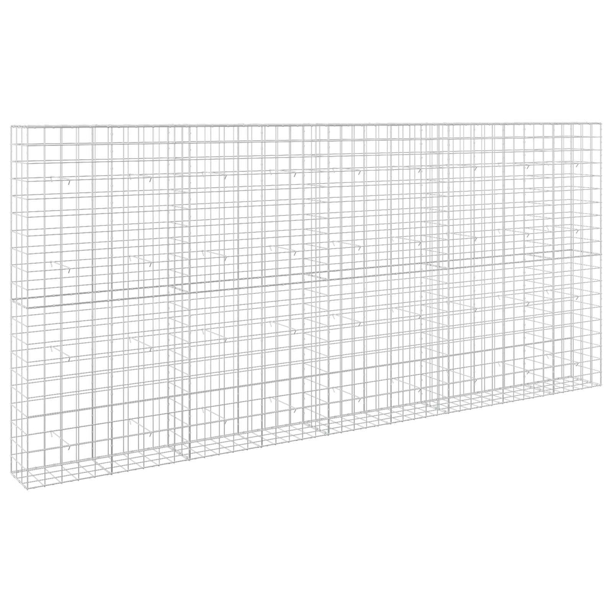vidaXL Gabion with 5 mm Wire and 10x10 cm Mesh 450x30x200 cm 2