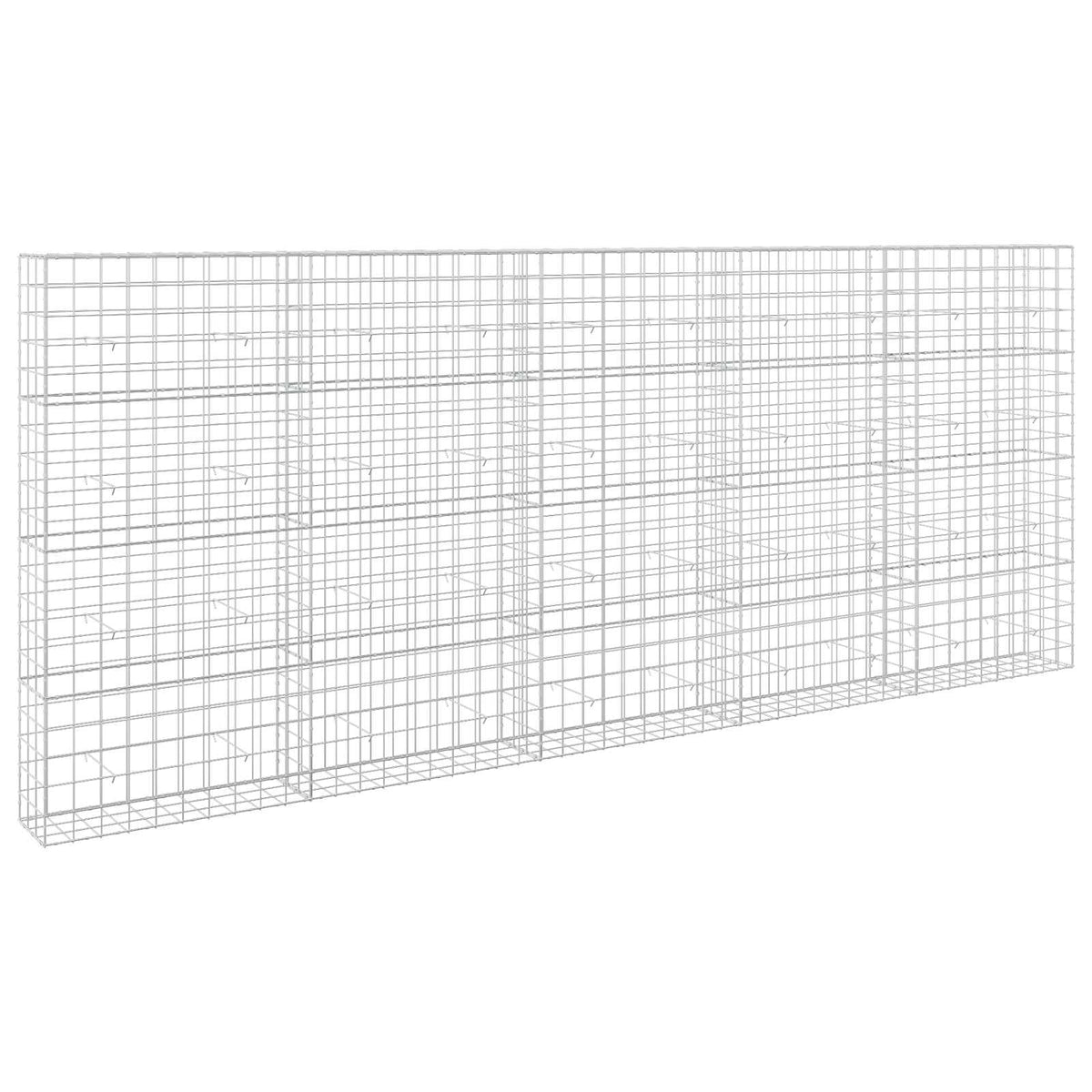 vidaXL Gabion with 5 mm Wire and 10x10 cm Mesh 500x30x200 cm 2