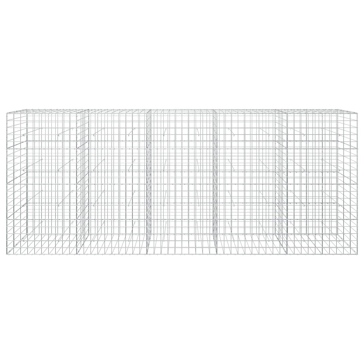 vidaXL Gabion with 5 mm Wire and 10x10 cm Mesh 500x30x200 cm 3