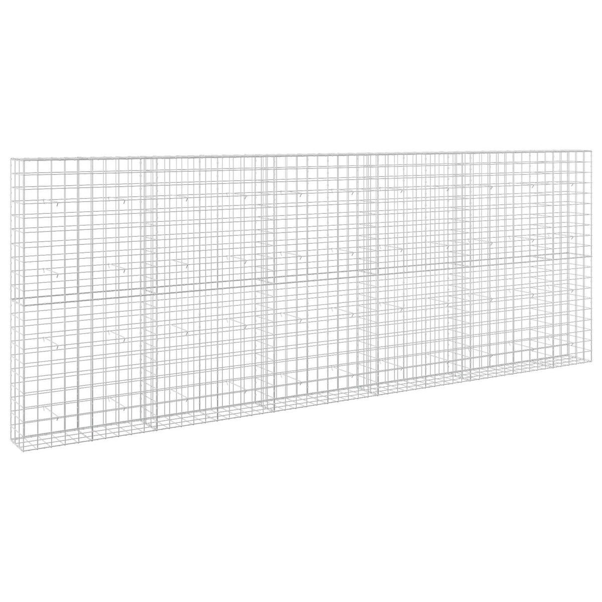 vidaXL Gabion with 5 mm Wire and 10x10 cm Mesh 550x30x200 cm 2