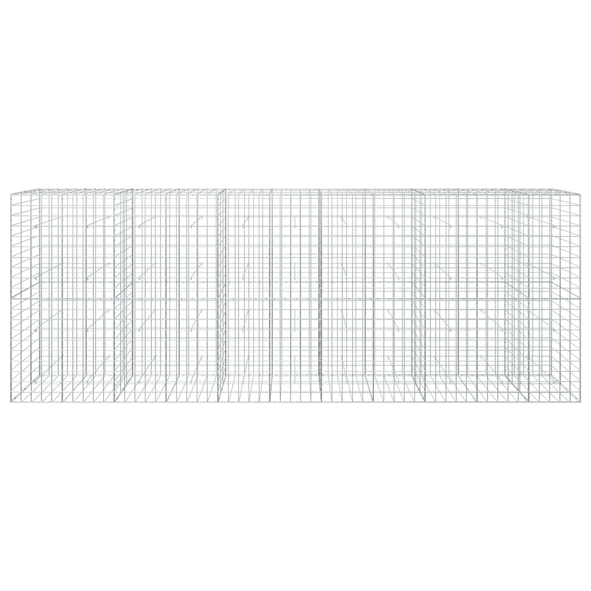 vidaXL Gabion with 5 mm Wire and 10x10 cm Mesh 550x30x200 cm 3