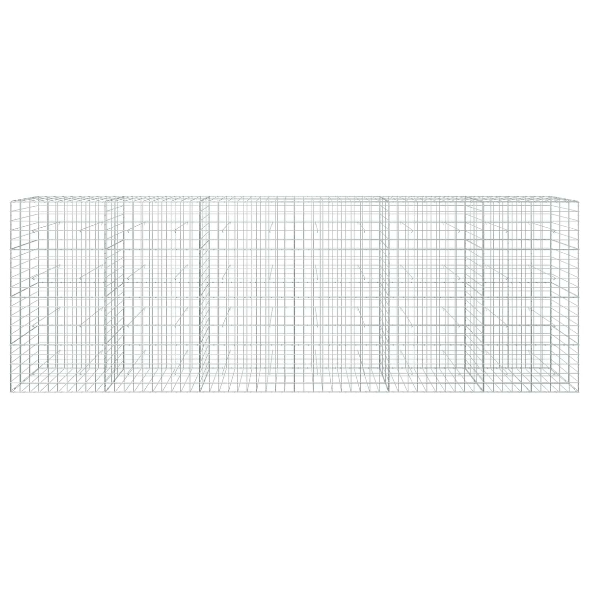 vidaXL Gabion with 5 mm Wire and 10x10 cm Mesh 600x30x200 cm 3