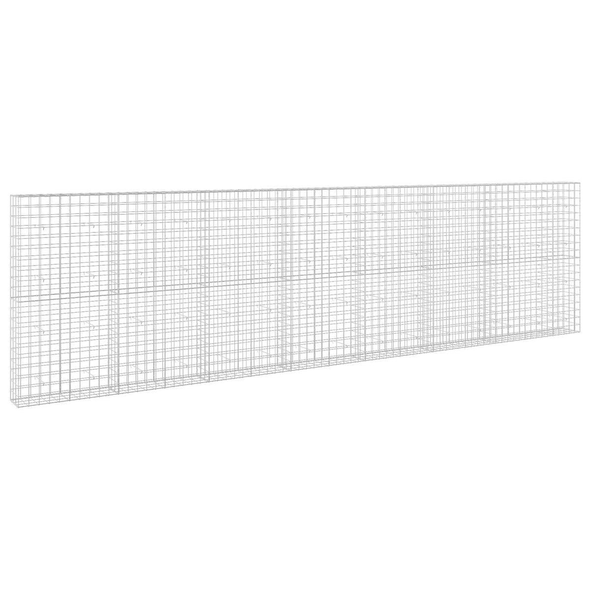 vidaXL Gabion with 5 mm Wire and 10x10 cm Mesh 750x30x200 cm 2