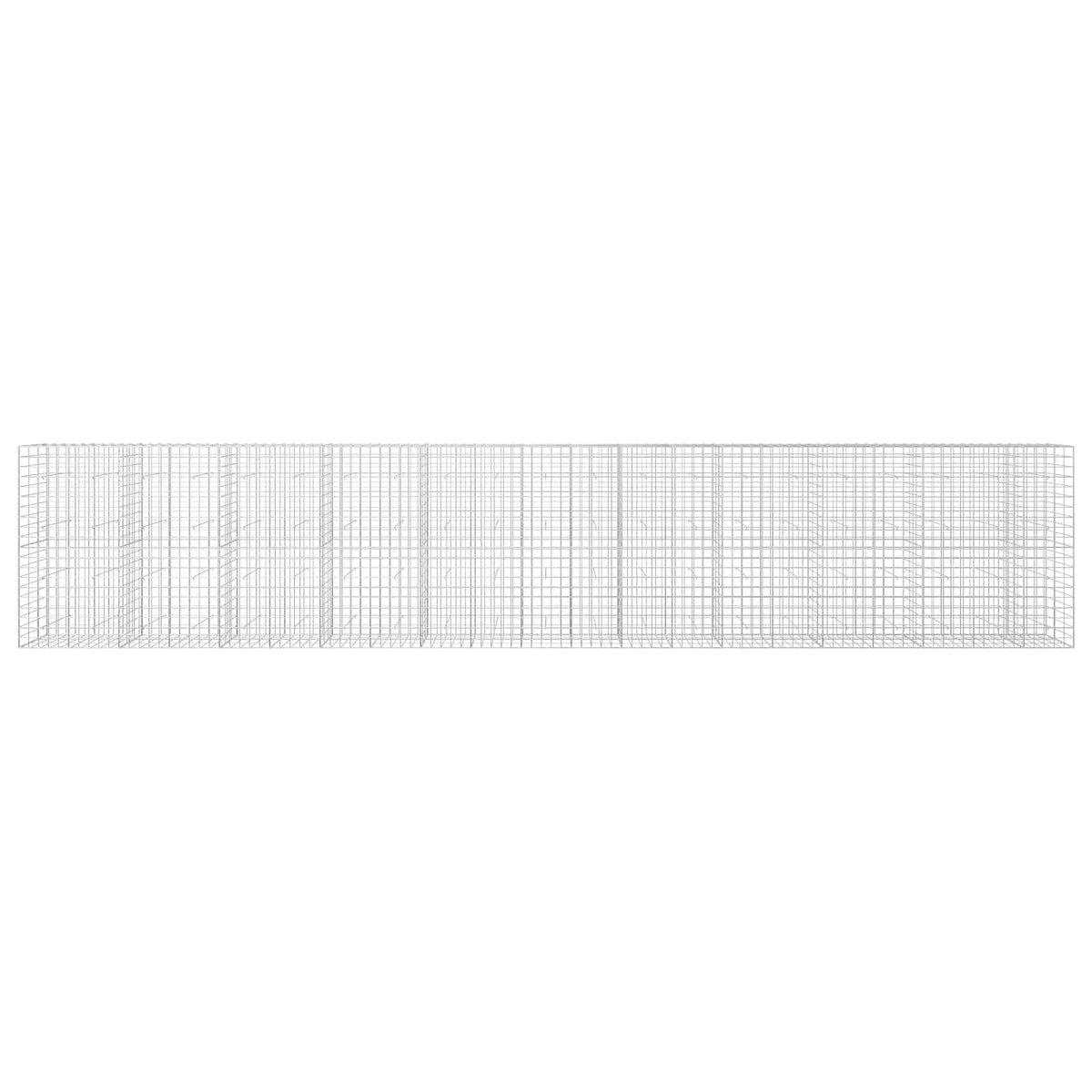 vidaXL Gabion with 5 mm Wire and 10x10 cm Mesh 1050x30x200 cm 3