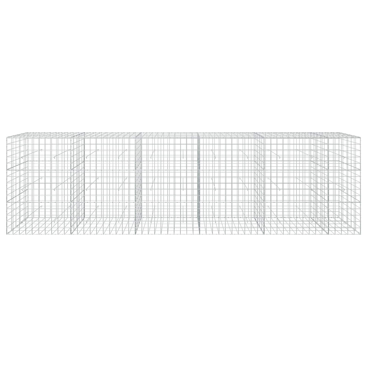 vidaXL Gabion with 5 mm Wire and 10x10 cm Mesh 550x50x150 cm 3