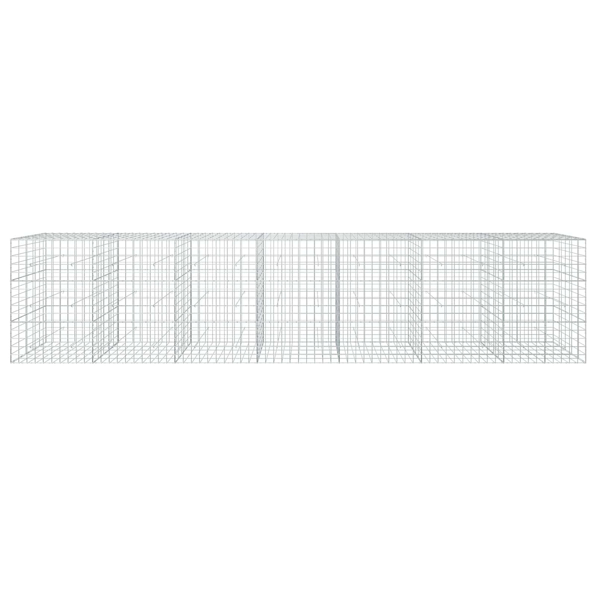 vidaXL Gabion with 5 mm Wire and 10x10 cm Mesh 700x50x150 cm 3