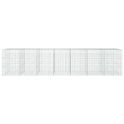 vidaXL Gabion with 5 mm Wire and 10x10 cm Mesh 700x50x150 cm 3