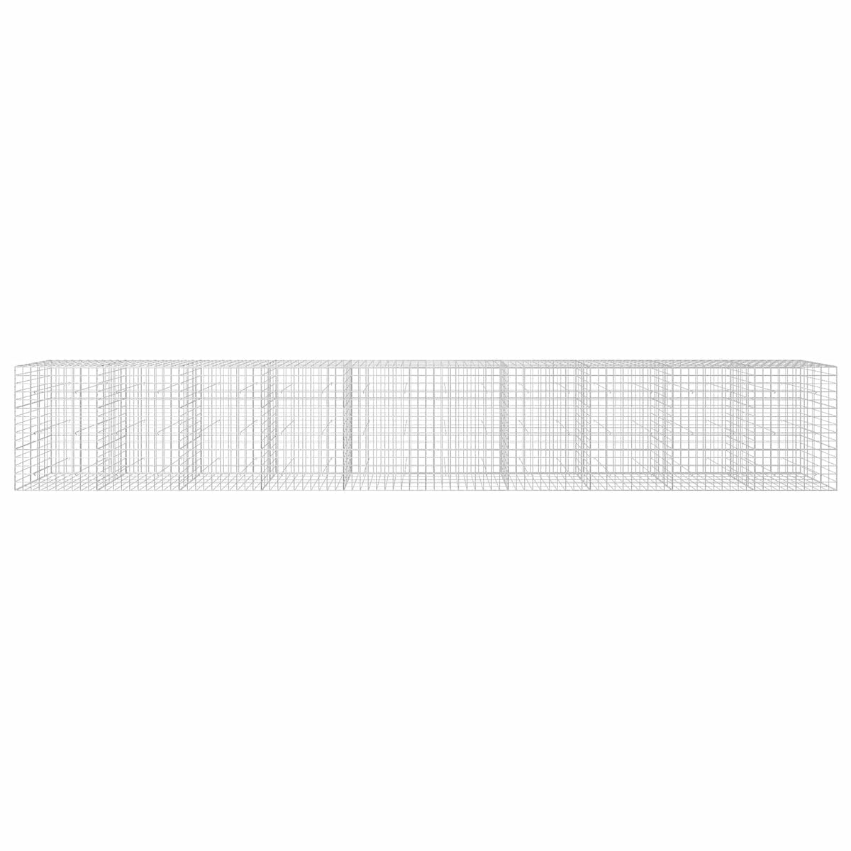 vidaXL Gabion with 5 mm Wire and 10x10 cm Mesh 1000x50x150 cm 3