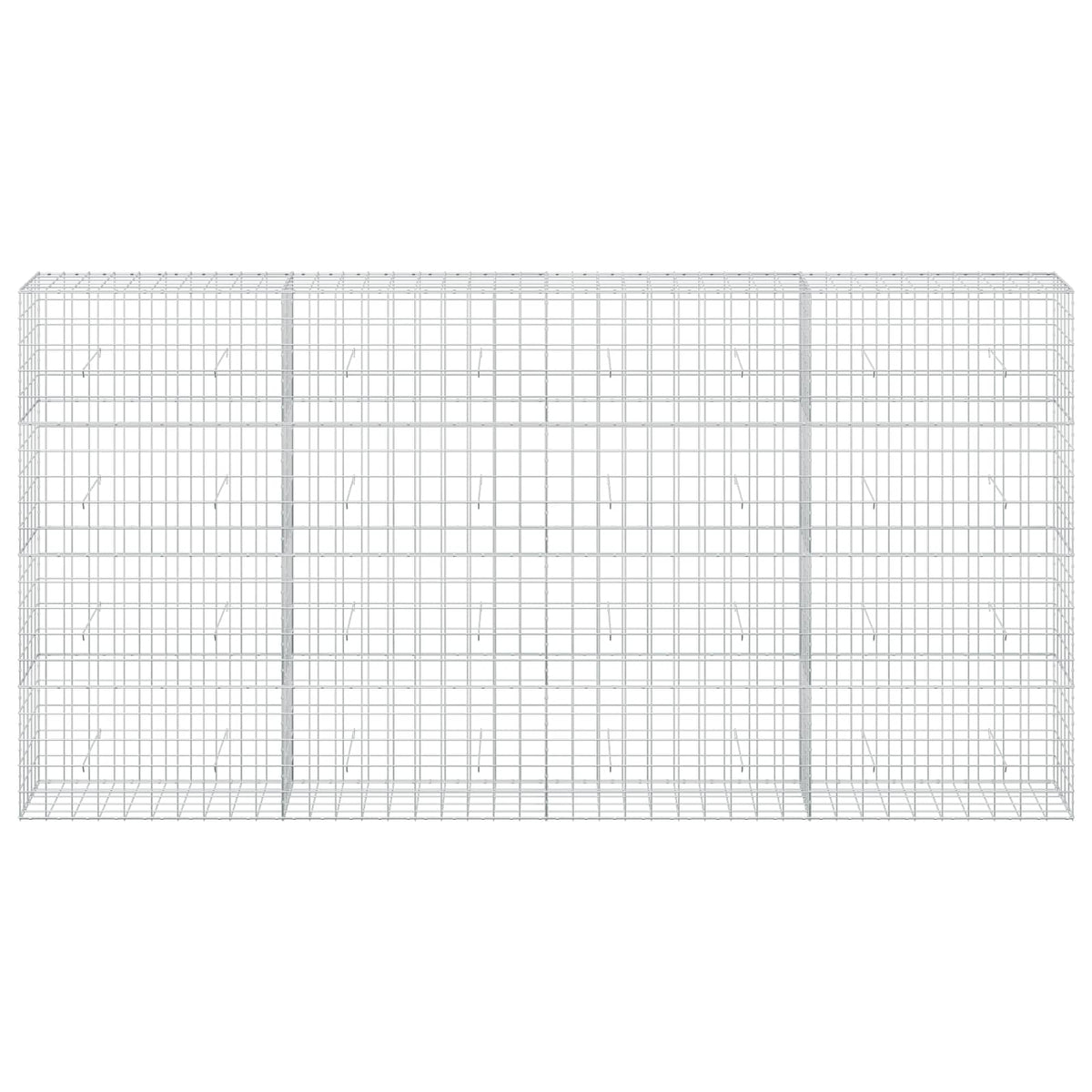 Gabion with 5 mm Wire and 10x10 cm Mesh 50x50x200 cm Height 200 cm Thickness 50 cm 50–1000 cm 400 cm