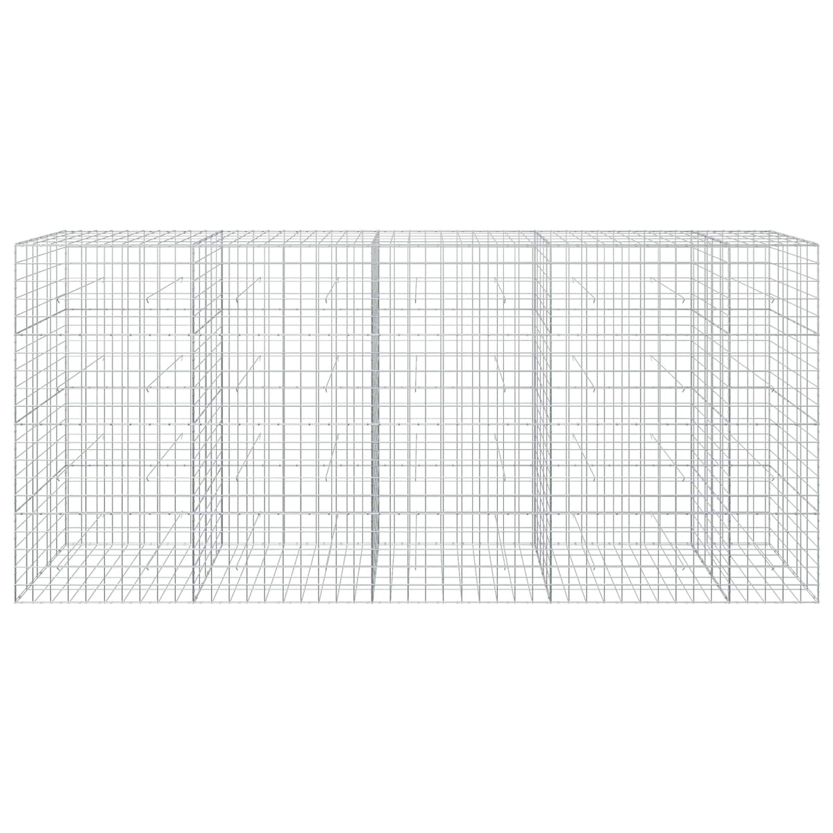 vidaXL Gabion with 5 mm Wire and 10x10 cm Mesh 450x50x200 cm 3