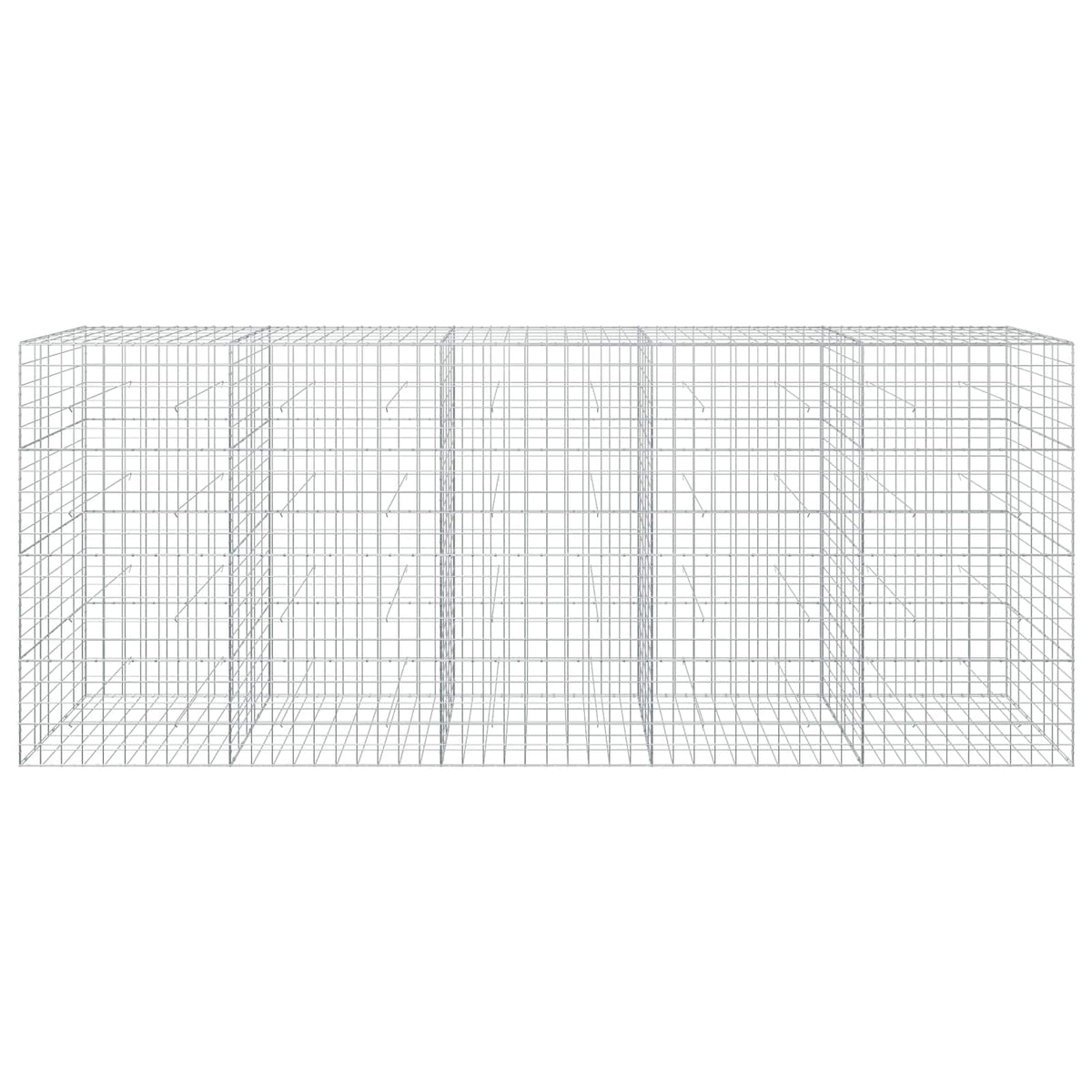 Gabion with 5 mm Wire and 10x10 cm Mesh 50x50x200 cm Height 200 cm Thickness 50 cm 50–1000 cm 500 cm
