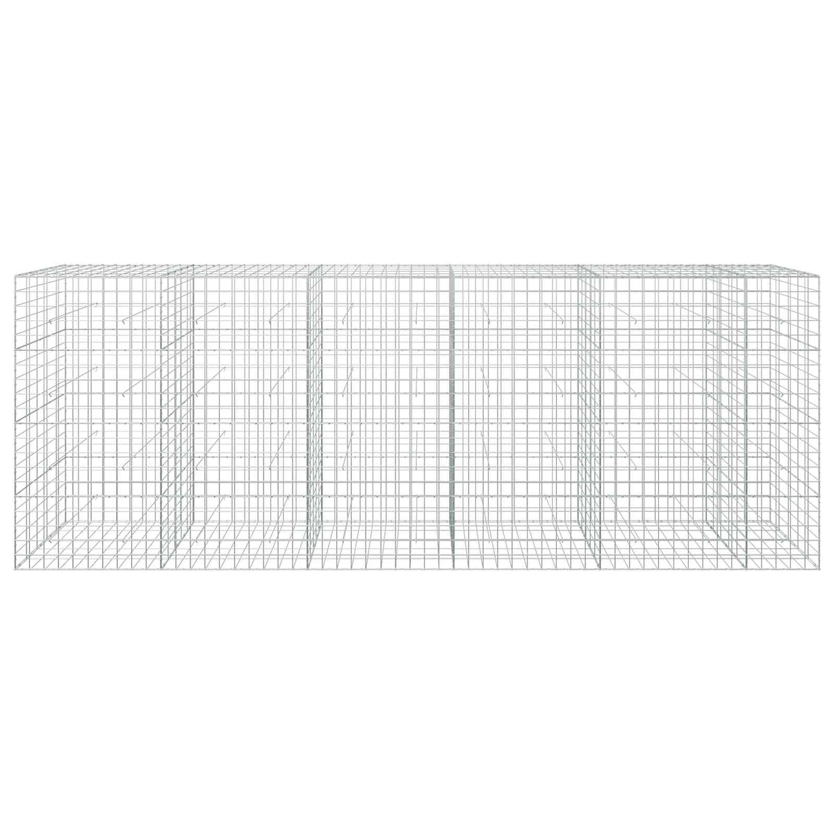 vidaXL Gabion with 5 mm Wire and 10x10 cm Mesh 550x50x200 cm 3