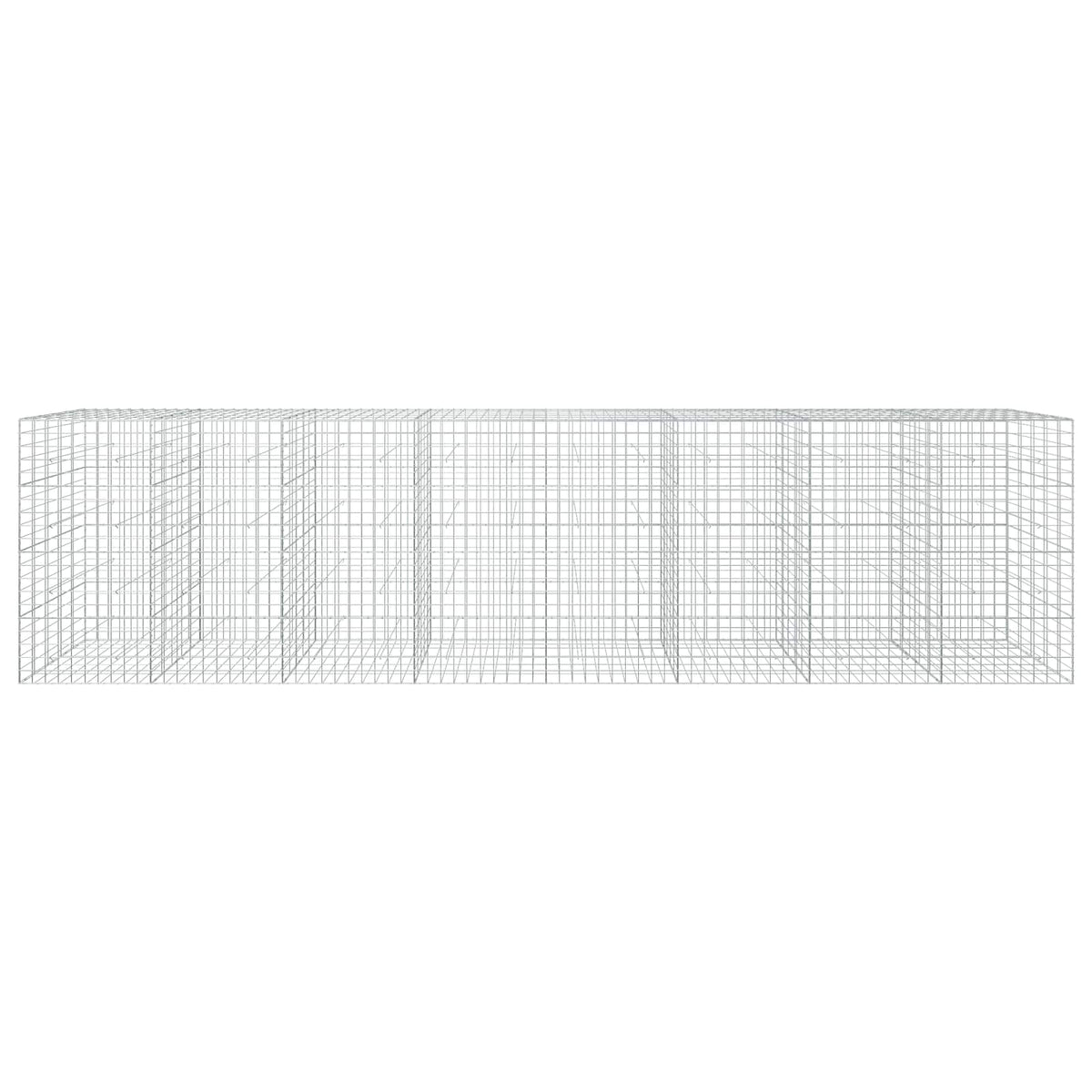 Gabion with 5 mm Wire and 10x10 cm Mesh 50x50x200 cm Height 200 cm Thickness 50 cm 50–1000 cm 800 cm