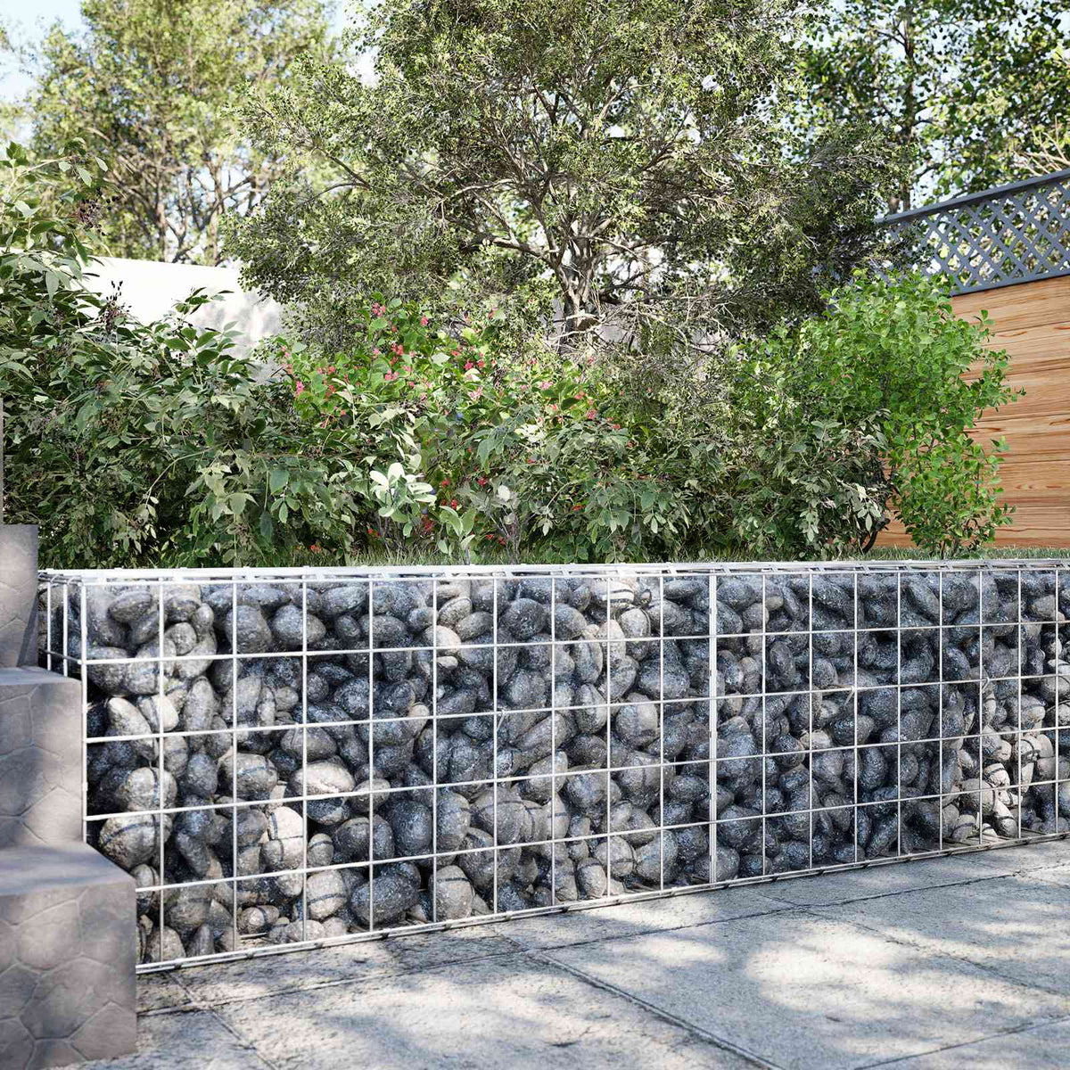 vidaXL Gabion with 5 mm Wire and 10x10 cm Mesh 50x100x50 cm