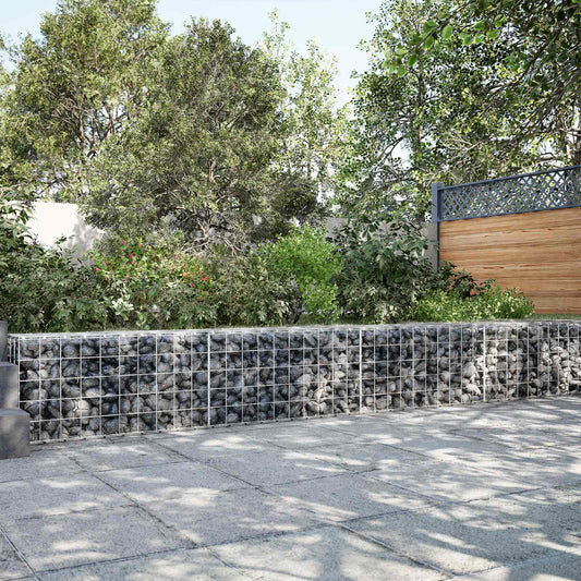 vidaXL Gabion with 5 mm Wire and 10x10 cm Mesh 1200x100x50 cm 1