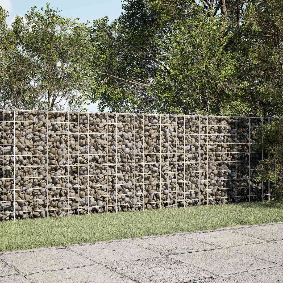 vidaXL Gabion with 5 mm Wire and 10x10 cm Mesh 50x100x100 cm