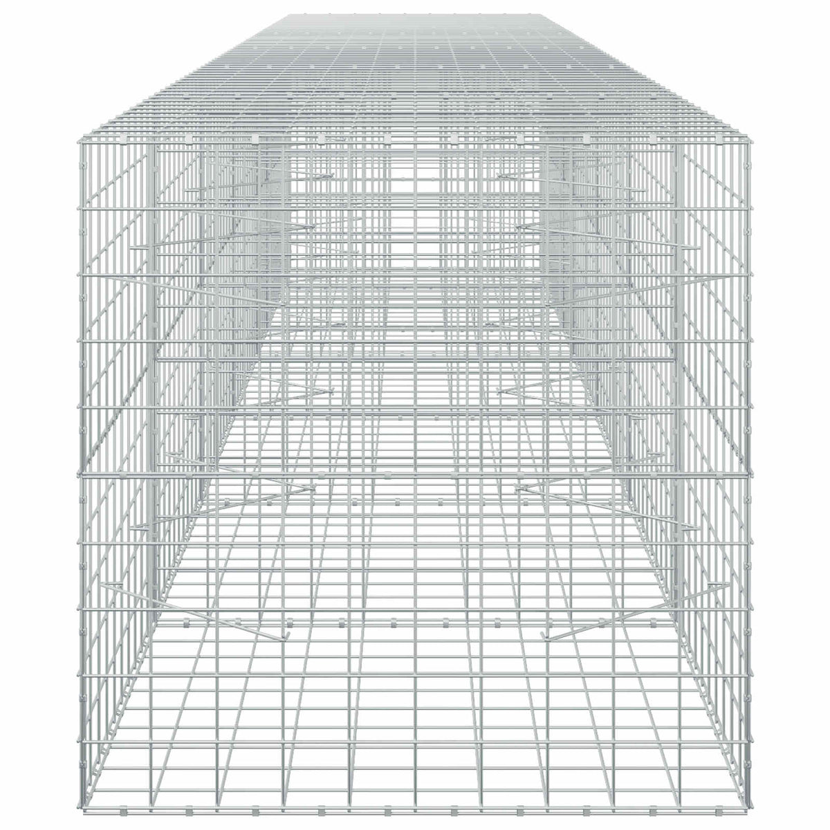 vidaXL Gabion with 5 mm Wire and 10x10 cm Mesh 550x100x100 cm 4