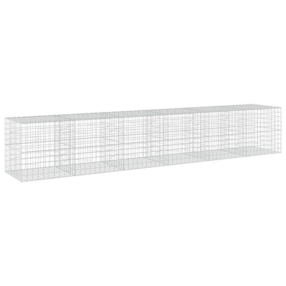 vidaXL Gabion with 5 mm Wire and 10x10 cm Mesh 600x100x100 cm 2