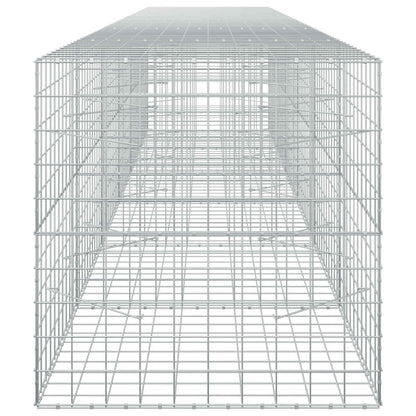 vidaXL Gabion with 5 mm Wire and 10x10 cm Mesh 600x100x100 cm 4