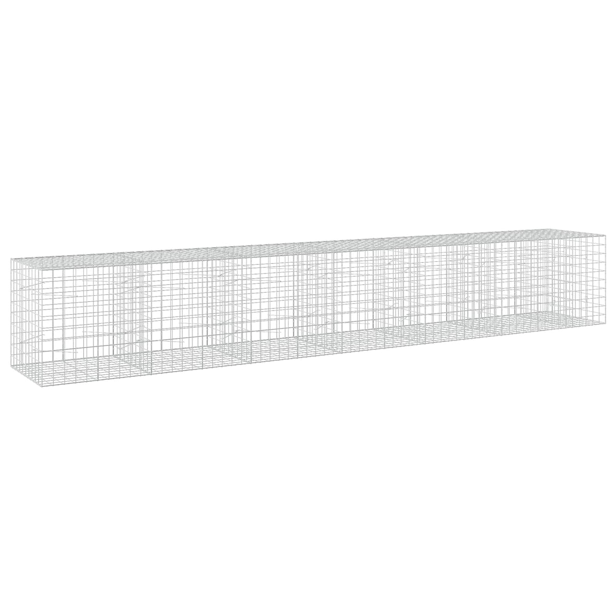 vidaXL Gabion with 5 mm Wire and 10x10 cm Mesh 650x100x100 cm 2