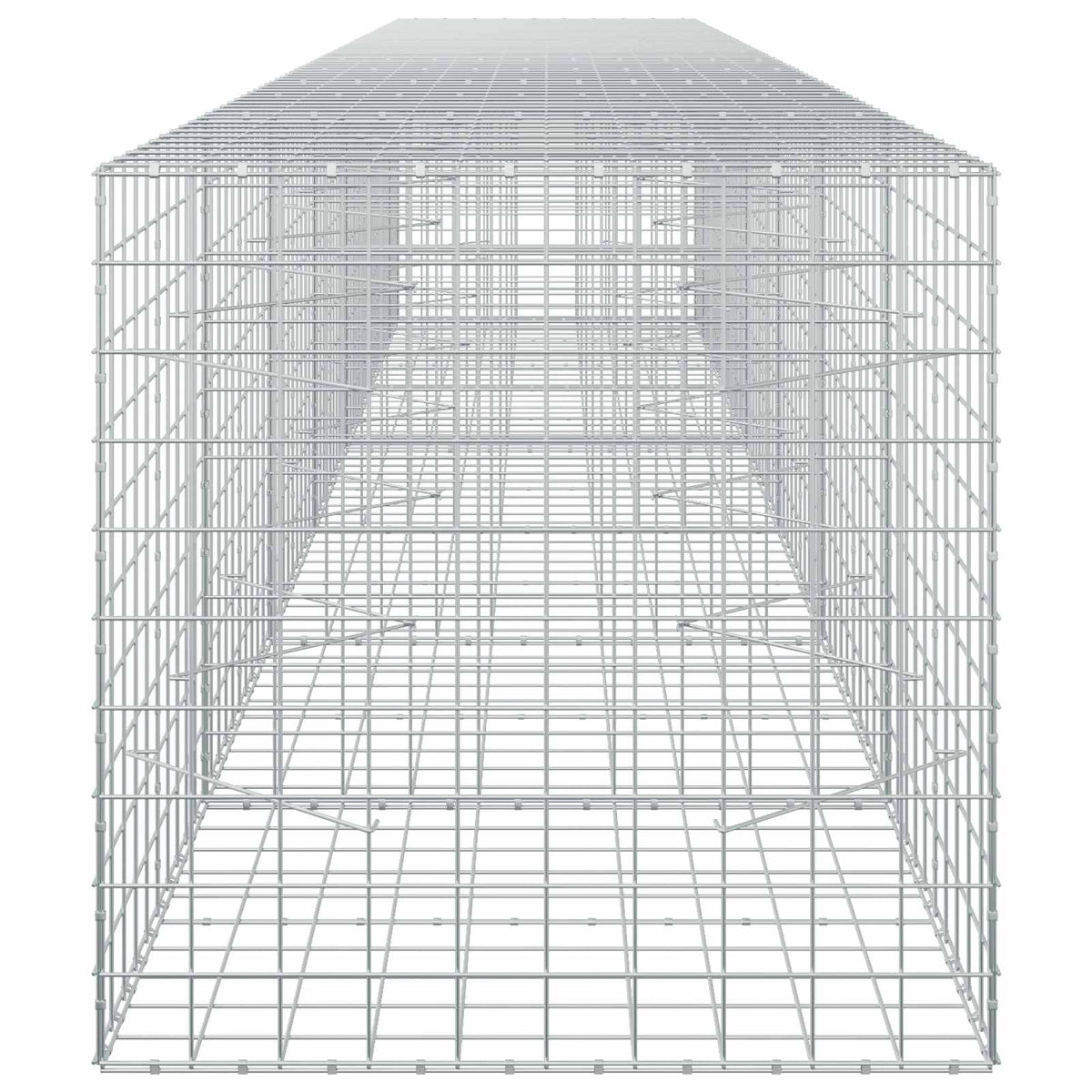 vidaXL Gabion with 5 mm Wire and 10x10 cm Mesh 650x100x100 cm 4