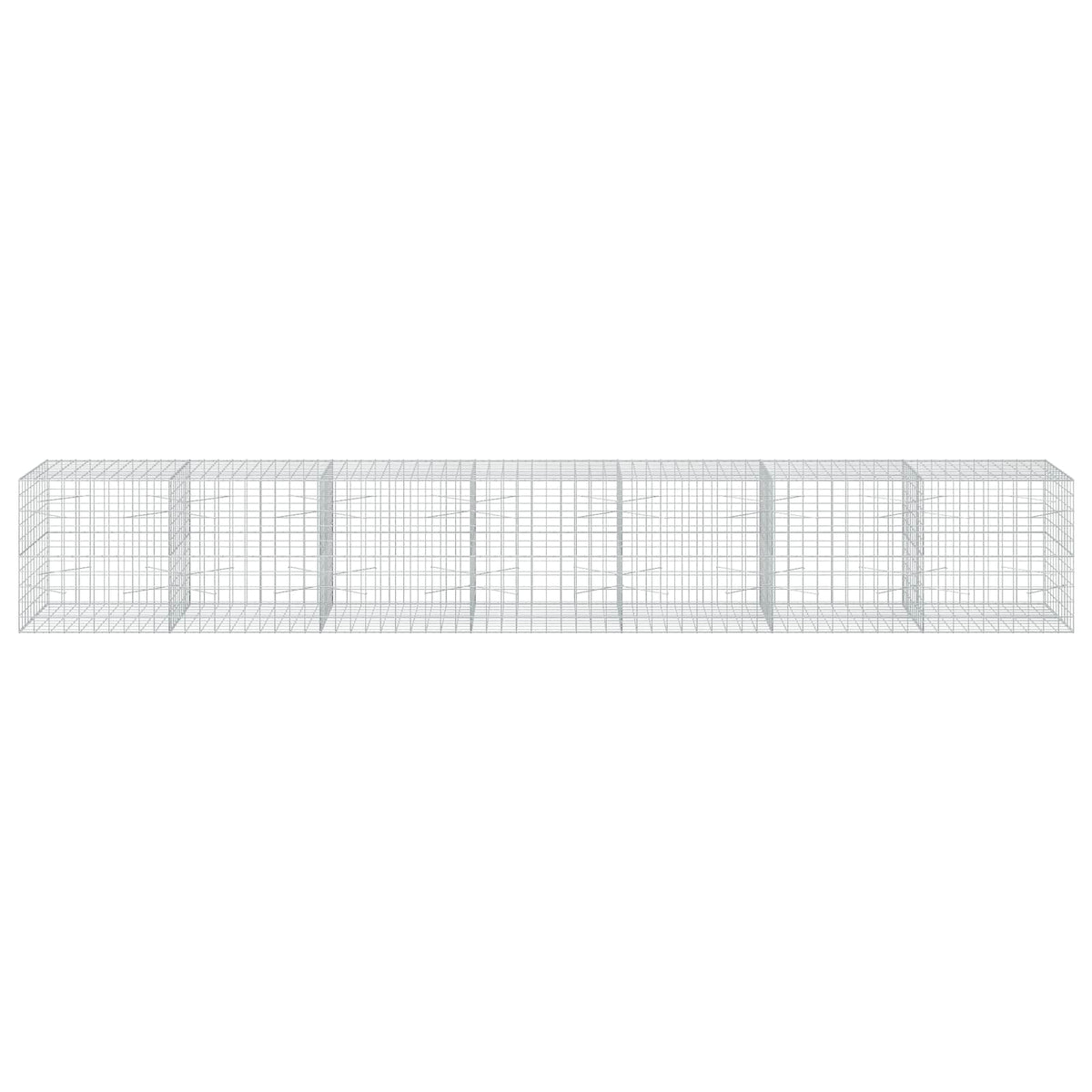 vidaXL Gabion with 5 mm Wire and 10x10 cm Mesh 700x100x100 cm 3