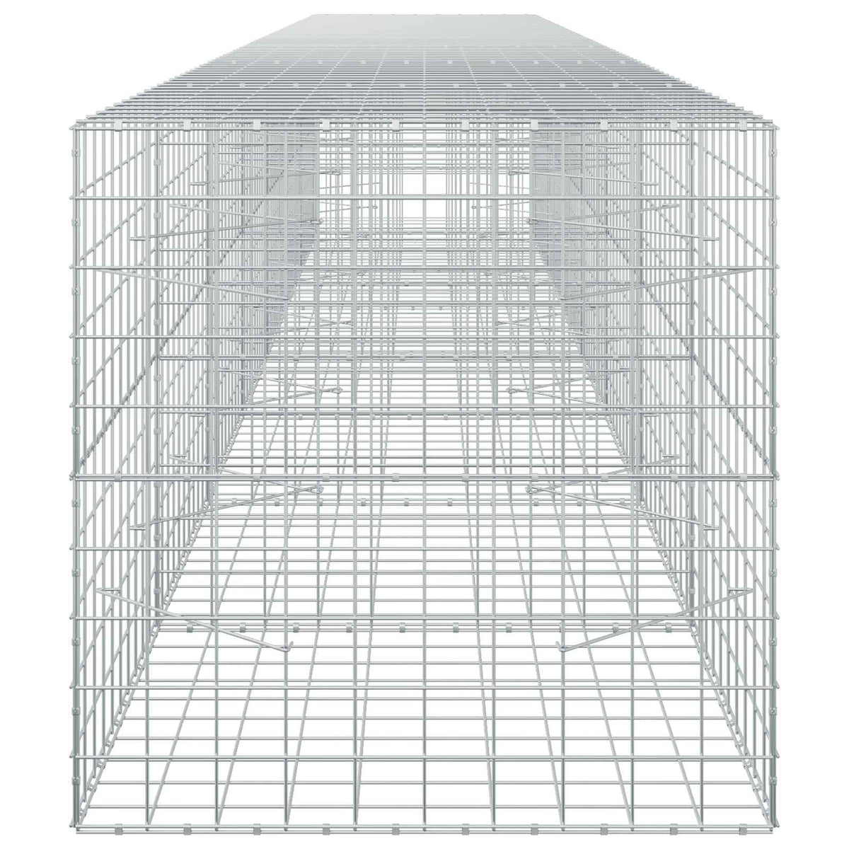 vidaXL Gabion with 5 mm Wire and 10x10 cm Mesh 700x100x100 cm 4
