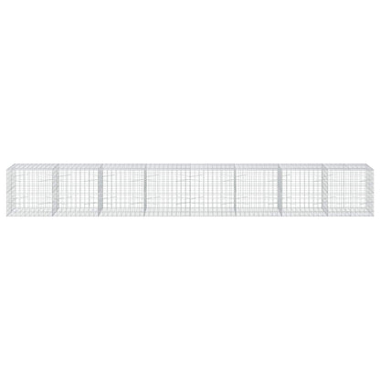 vidaXL Gabion with 5 mm Wire and 10x10 cm Mesh 800x100x100 cm 3