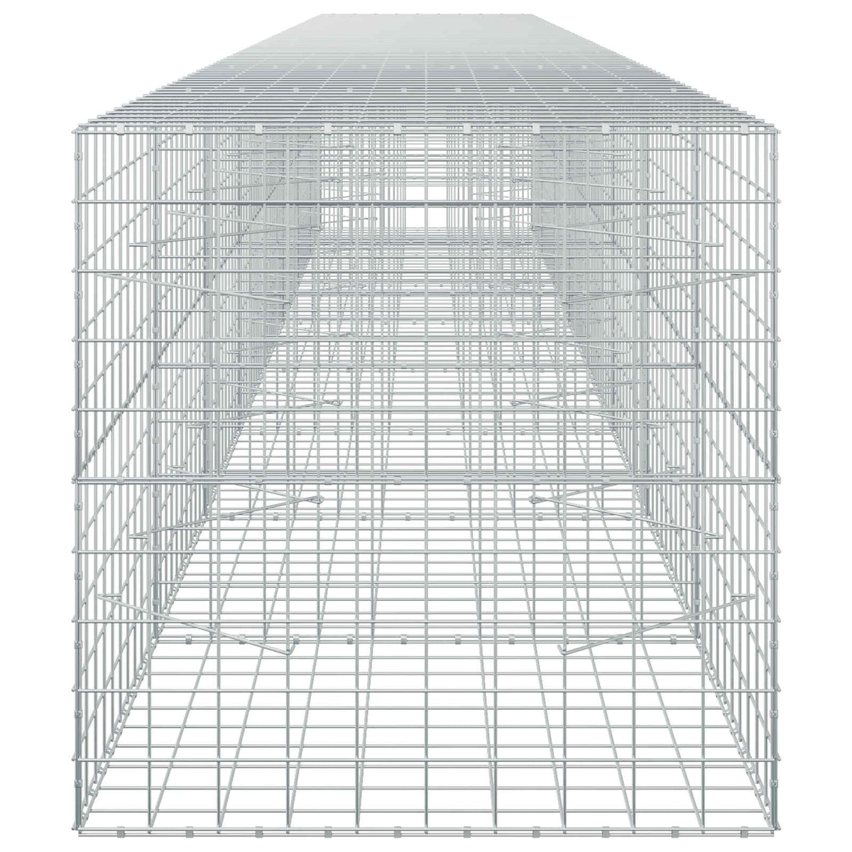 vidaXL Gabion with 5 mm Wire and 10x10 cm Mesh 800x100x100 cm 4
