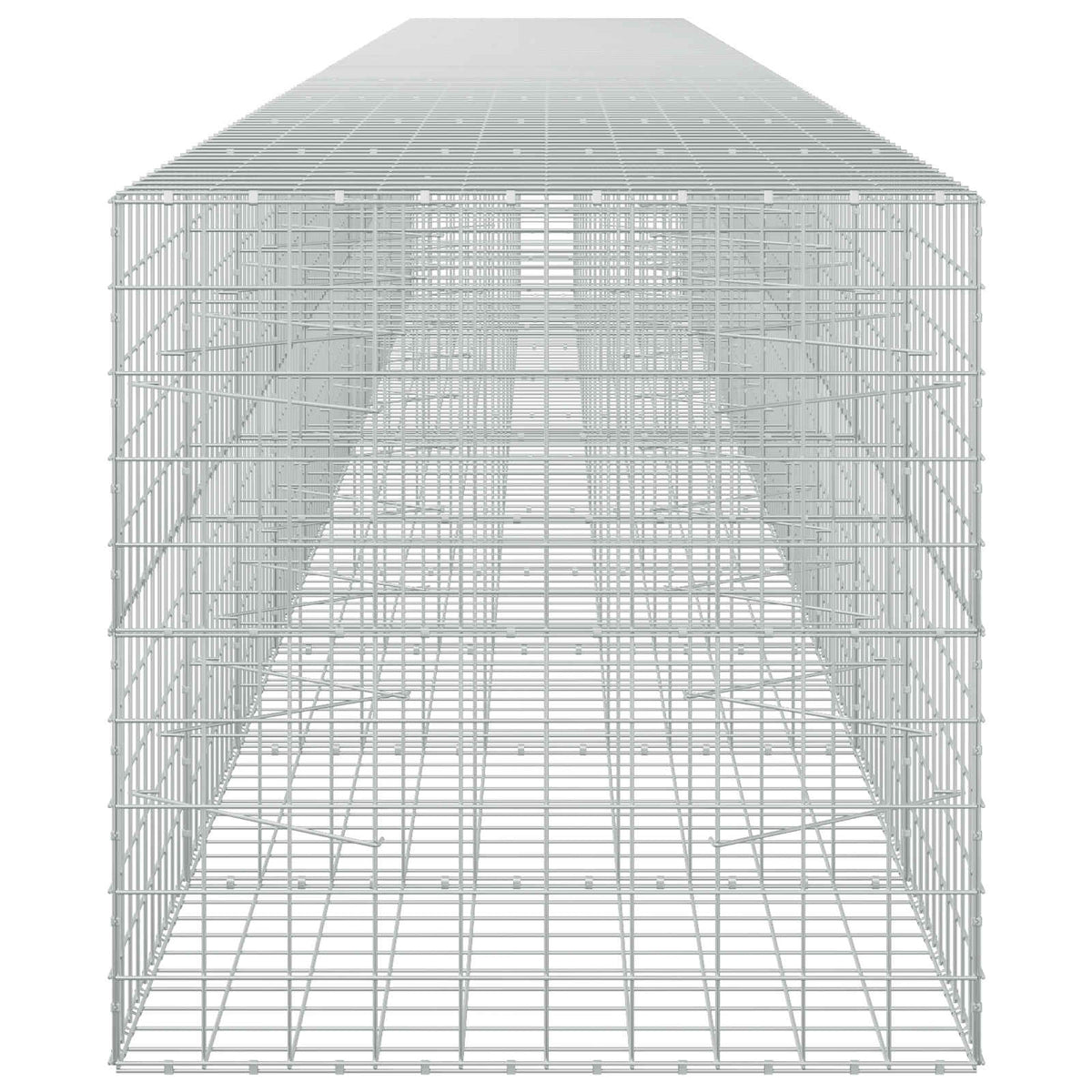 vidaXL Gabion with 5 mm Wire and 10x10 cm Mesh 1100x100x100 cm 4