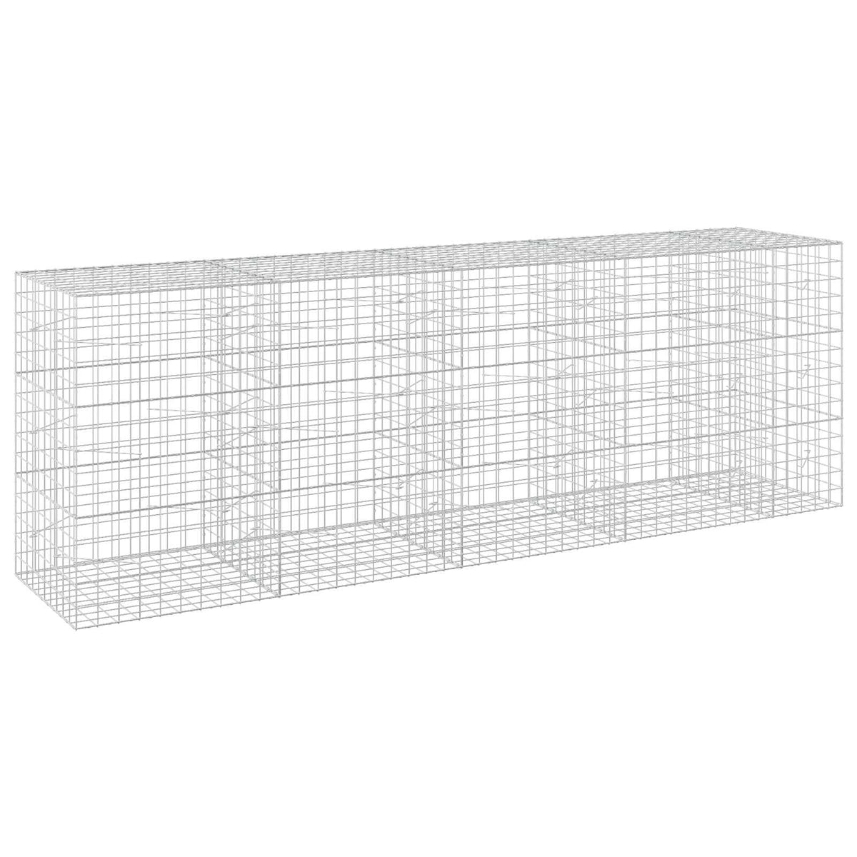 vidaXL Gabion with 5 mm Wire and 10x10 cm Mesh 450x100x150 cm 2