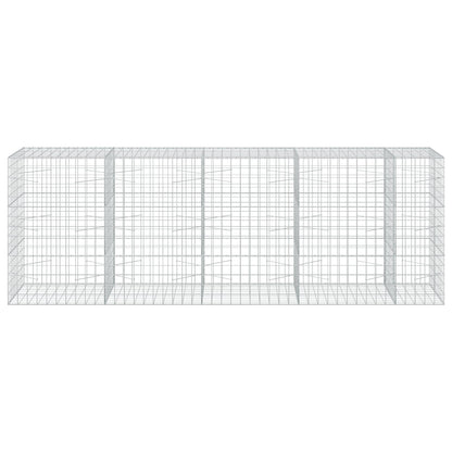 vidaXL Gabion with 5 mm Wire and 10x10 cm Mesh 450x100x150 cm 3
