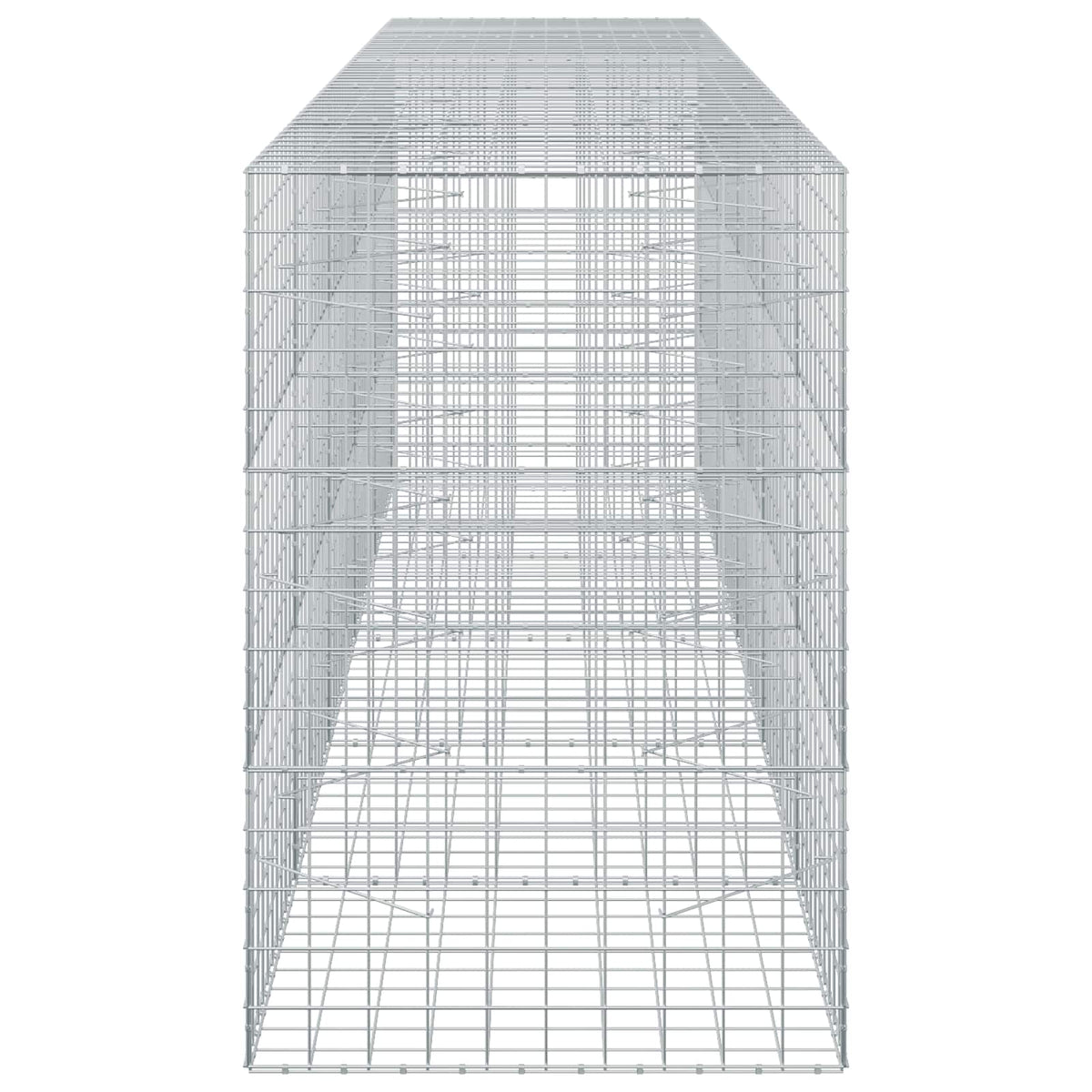 vidaXL Gabion with 5 mm Wire and 10x10 cm Mesh 500x100x150 cm 4