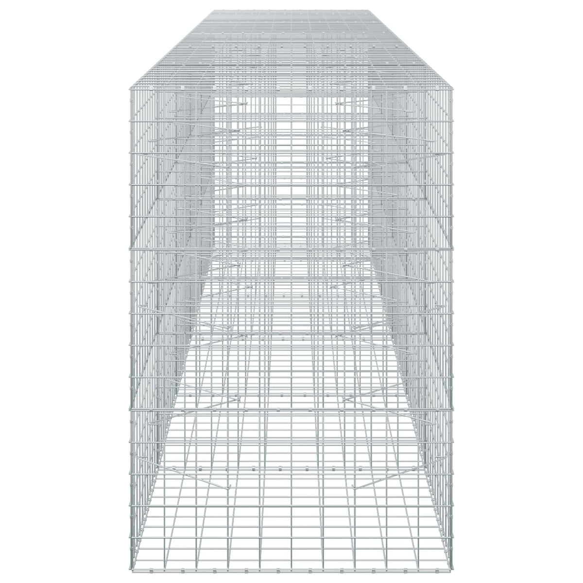 vidaXL Gabion with 5 mm Wire and 10x10 cm Mesh 550x100x150 cm 4