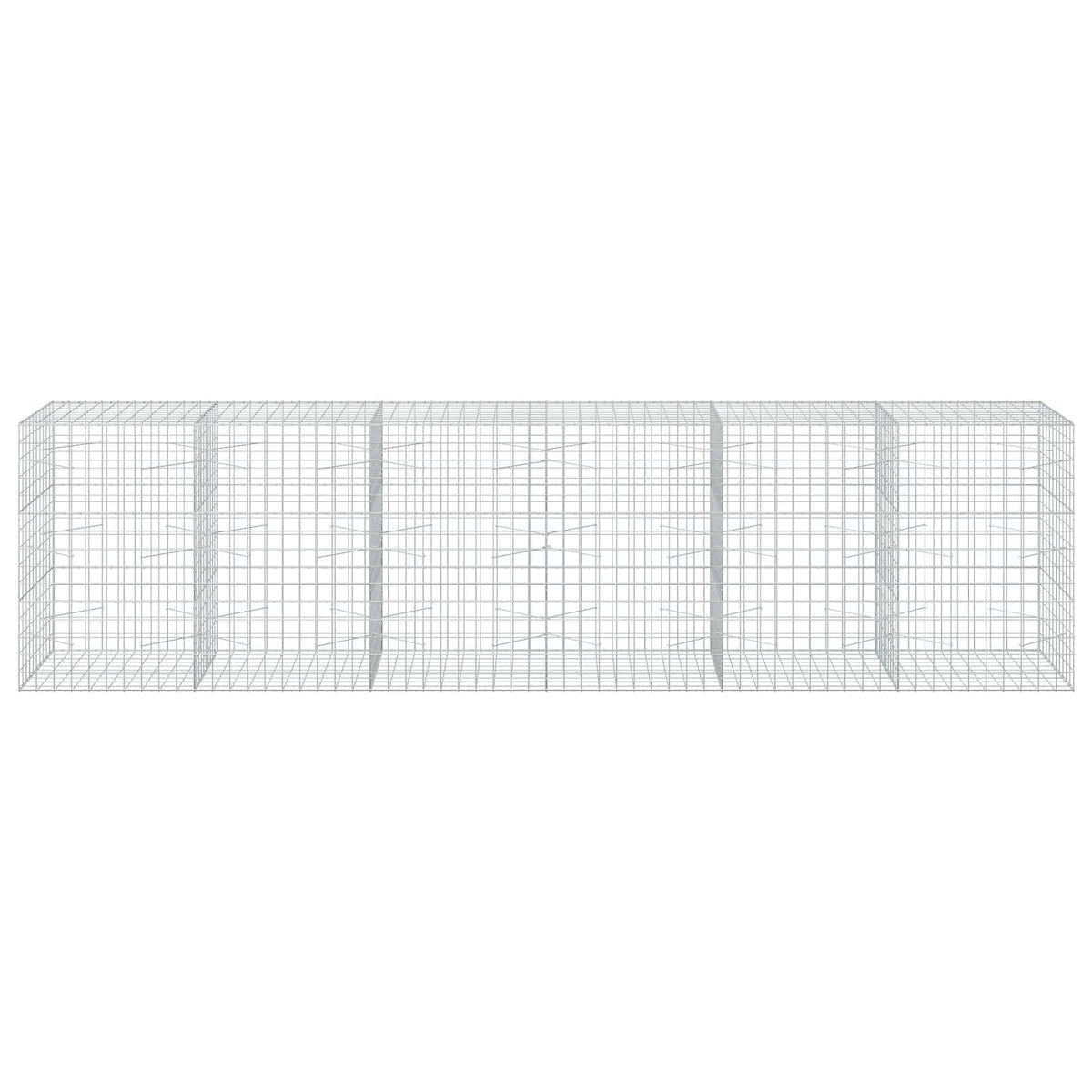 Gabion with 5 mm Wire and 10x10 cm Mesh 50x100x150 cm Height 150 cm Thickness 100 cm 50–1000 cm 600 cm