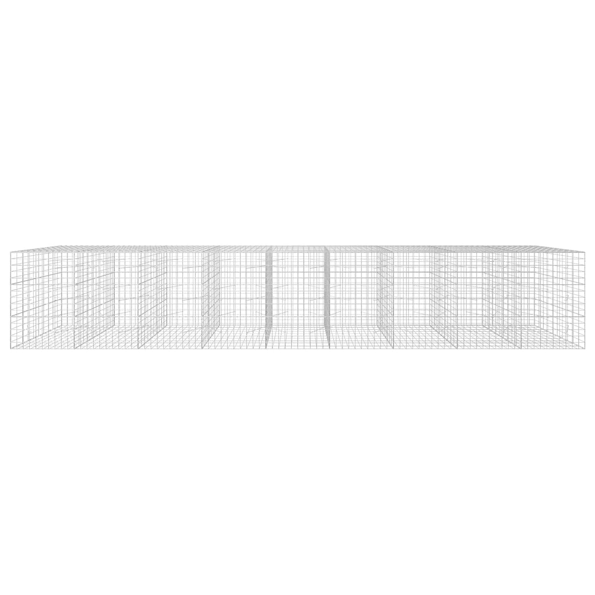 vidaXL Gabion with 5 mm Wire and 10x10 cm Mesh 900x100x150 cm 3