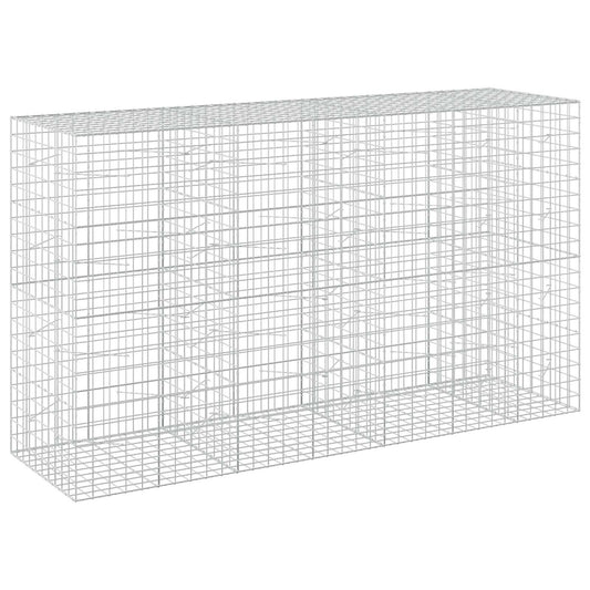 vidaXL Gabion with 5 mm Wire and 10x10 cm Mesh 350x100x200 cm 2