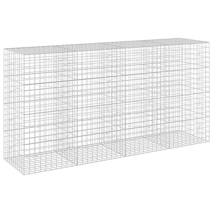 vidaXL Gabion with 5 mm Wire and 10x10 cm Mesh 400x100x200 cm 2