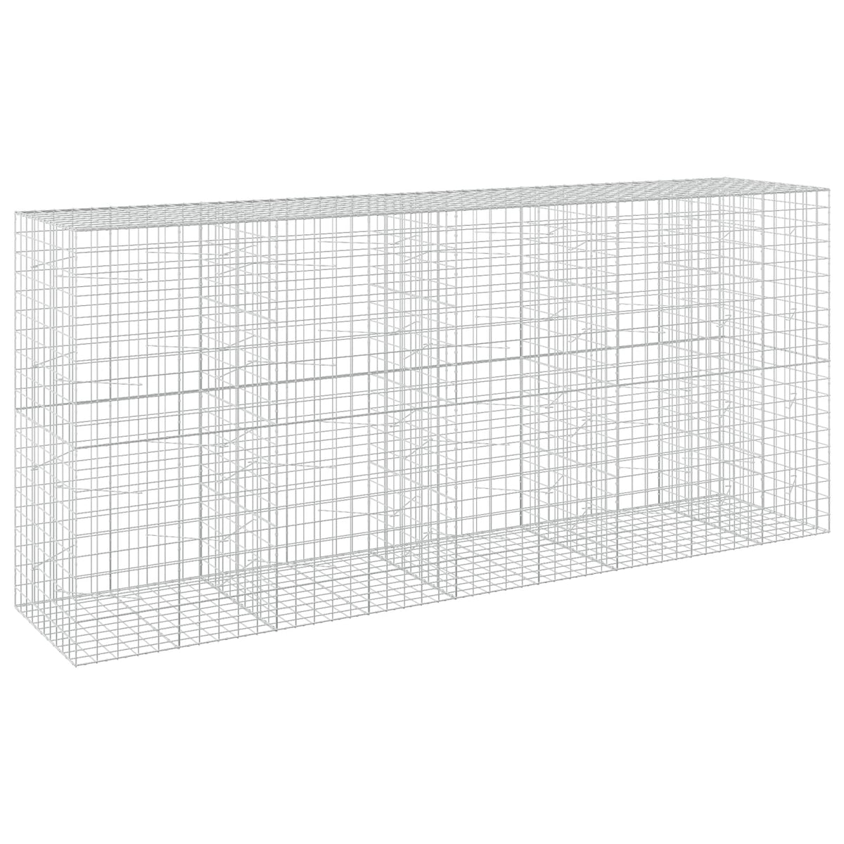 vidaXL Gabion with 5 mm Wire and 10x10 cm Mesh 450x100x200 cm 2