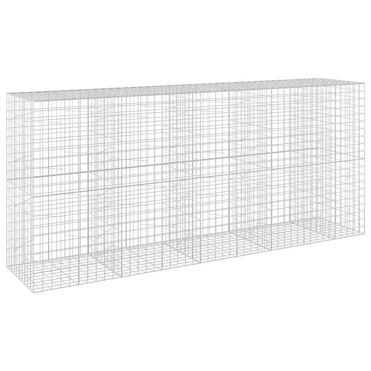 vidaXL Gabion with 5 mm Wire and 10x10 cm Mesh 450x100x200 cm 2