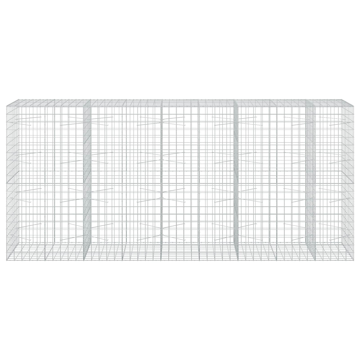 vidaXL Gabion with 5 mm Wire and 10x10 cm Mesh 450x100x200 cm 3