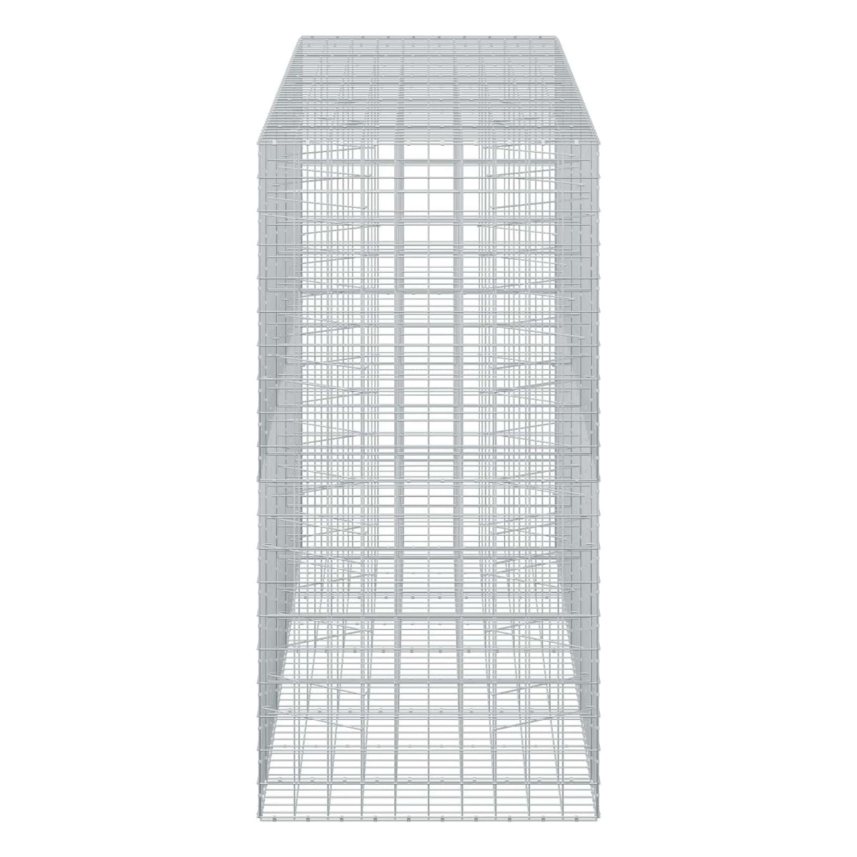 vidaXL Gabion with 5 mm Wire and 10x10 cm Mesh 450x100x200 cm 4