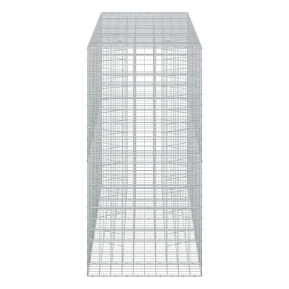 vidaXL Gabion with 5 mm Wire and 10x10 cm Mesh 450x100x200 cm 4