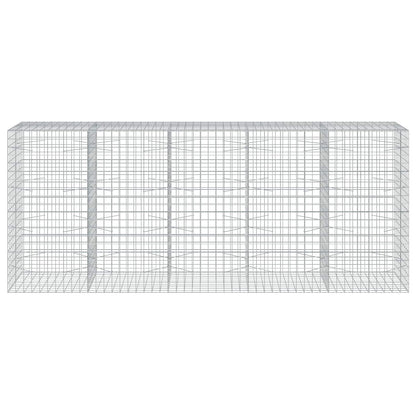 vidaXL Gabion with 5 mm Wire and 10x10 cm Mesh 500x100x200 cm 3