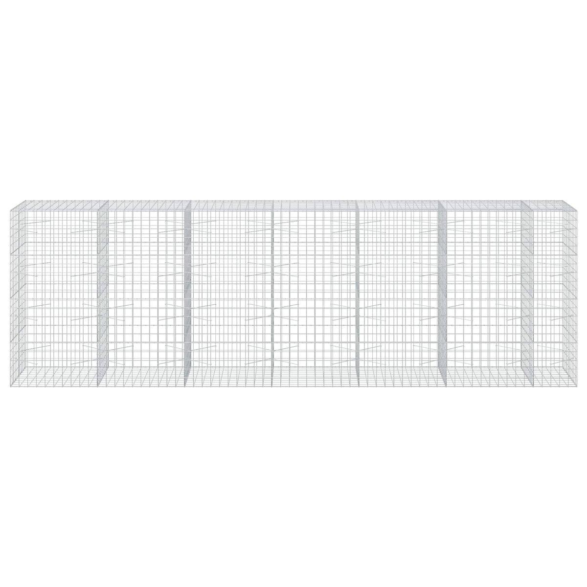 vidaXL Gabion with 5 mm Wire and 10x10 cm Mesh 650x100x200 cm 3