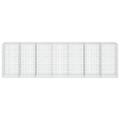 vidaXL Gabion with 5 mm Wire and 10x10 cm Mesh 700x100x200 cm 3
