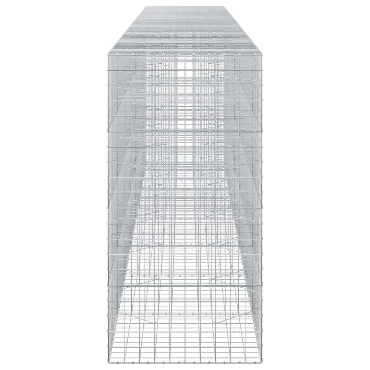 vidaXL Gabion with 5 mm Wire and 10x10 cm Mesh 700x100x200 cm 4