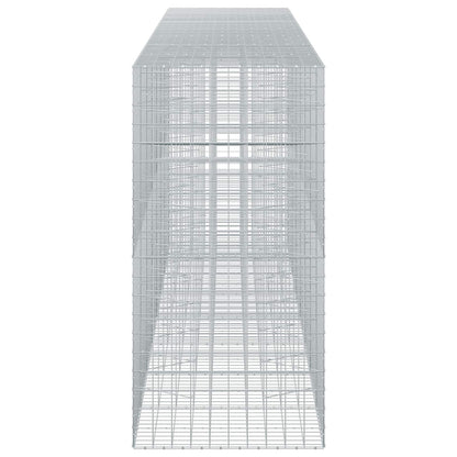 vidaXL Gabion with 5 mm Wire and 10x10 cm Mesh 750x100x200 cm 4