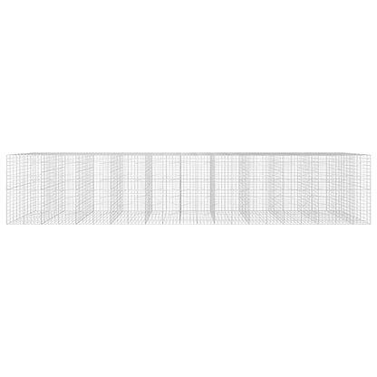 vidaXL Gabion with 5 mm Wire and 10x10 cm Mesh 1050x100x200 cm 3